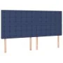 Box spring bed with blue fabric mattress 160x200 cm by , Beds and slatted bases - Ref: Foro24-3131767, Price: 560,36 €, Disco...
