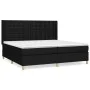 Box spring bed with black fabric mattress 200x200 cm by , Beds and slatted bases - Ref: Foro24-3132339, Price: 723,63 €, Disc...