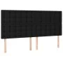 Box spring bed with black fabric mattress 200x200 cm by , Beds and slatted bases - Ref: Foro24-3132339, Price: 723,63 €, Disc...