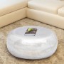 Silver hammered aluminum round coffee table by vidaXL, Coffee table - Ref: Foro24-242322, Price: 213,90 €, Discount: %