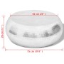 Silver hammered aluminum round coffee table by vidaXL, Coffee table - Ref: Foro24-242322, Price: 213,90 €, Discount: %