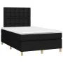 Boxspringbett mit LED-Matratze Stoff schwarz 120x200 cm von , Betten und Lattenroste - Ref: Foro24-3135743, Preis: 419,28 €, ...
