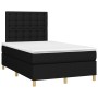 Cama box spring con colchón LED tela negro 120x200 cm de , Camas y somieres - Ref: Foro24-3135743, Precio: 425,47 €, Descuent...