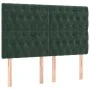 Boxspringbett mit Matratze und LED-Samt in Dunkelgrün, 140 x 190 cm von , Betten und Lattenroste - Ref: Foro24-3136302, Preis...