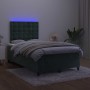 Box spring mattress and LED dark green velvet bed 120x200cm by , Beds and slatted bases - Ref: Foro24-3136356, Price: 462,66 ...
