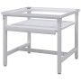 Pedestal support for washing machine with removable white shelf by vidaXL, Accessories for washing machines and dryers - Ref:...