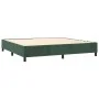 Box spring bed with mattress and LED dark green velvet 200x200cm by , Beds and slatted bases - Ref: Foro24-3139826, Price: 72...