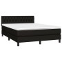 Boxspringbett mit schwarzer Stoffmatratze 140x190 cm von , Betten und Lattenroste - Ref: Foro24-3140291, Preis: 435,31 €, Rab...