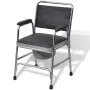 Toilet chair with black steel WC by vidaXL, Toilet and bidet seats - Ref: Foro24-110131, Price: 162,94 €, Discount: %