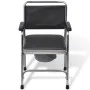 Toilet chair with black steel WC by vidaXL, Toilet and bidet seats - Ref: Foro24-110131, Price: 162,94 €, Discount: %