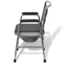 Toilet chair with black steel WC by vidaXL, Toilet and bidet seats - Ref: Foro24-110131, Price: 162,94 €, Discount: %