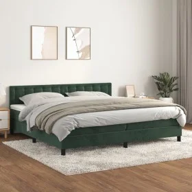 Boxspringbett mit dunkelgrüner Samtmatratze 200x200 cm von , Betten und Lattenroste - Ref: Foro24-3141566, Preis: 617,77 €, R...