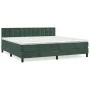 Box spring bed with dark green velvet mattress 200x200 cm by , Beds and slatted bases - Ref: Foro24-3141566, Price: 617,77 €,...
