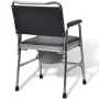 Toilet chair with black steel WC by vidaXL, Toilet and bidet seats - Ref: Foro24-110131, Price: 162,94 €, Discount: %
