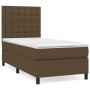 Boxspringbett mit dunkelbrauner Stoffmatratze 100x200 cm von , Betten und Lattenroste - Ref: Foro24-3142076, Preis: 370,16 €,...