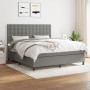 Boxspringbett mit dunkelgrauer Stoffmatratze 160x200 cm von , Betten und Lattenroste - Ref: Foro24-3142106, Preis: 616,72 €, ...