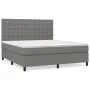 Boxspringbett mit dunkelgrauer Stoffmatratze 160x200 cm von , Betten und Lattenroste - Ref: Foro24-3142106, Preis: 601,62 €, ...