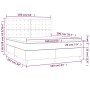 Boxspringbett mit dunkelgrauer Stoffmatratze 160x200 cm von , Betten und Lattenroste - Ref: Foro24-3142106, Preis: 616,72 €, ...