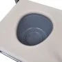 Silla con inodoro WC acero negra de vidaXL, Asientos de inodoros y bidés - Ref: Foro24-110131, Precio: 162,91 €, Descuento: %