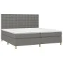 Box spring bed with dark gray fabric mattress 200x200 cm by , Beds and slatted bases - Ref: Foro24-3142682, Price: 636,76 €, ...