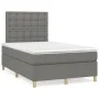Box spring bed with dark gray fabric mattress 120x200 cm by , Beds and slatted bases - Ref: Foro24-3142642, Price: 397,11 €, ...