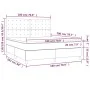 Cama box spring con colchón cuero sintético capuchino 180x200cm de , Camas y somieres - Ref: Foro24-3142862, Precio: 642,30 €...