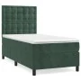 Box spring bed with dark green velvet mattress 90x200 cm by , Beds and slatted bases - Ref: Foro24-3143244, Price: 334,77 €, ...