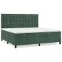 Box spring bed with dark green velvet mattress 200x200 cm by , Beds and slatted bases - Ref: Foro24-3143286, Price: 695,86 €,...