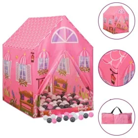Tienda de juegos para niños con 250 bolas rosa 69x94x104 cm de , Tiendas y túneles de juego - Ref: Foro24-3107750, Precio: 77...