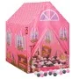 Tienda de juegos para niños con 250 bolas rosa 69x94x104 cm de , Tiendas y túneles de juego - Ref: Foro24-3107750, Precio: 76...