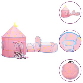 Kinderspielzelt mit 250 Bällen rosa 301x120x128 cm von , Spielzelte und Tunnel - Ref: Foro24-3107738, Preis: 99,87 €, Rabatt: %