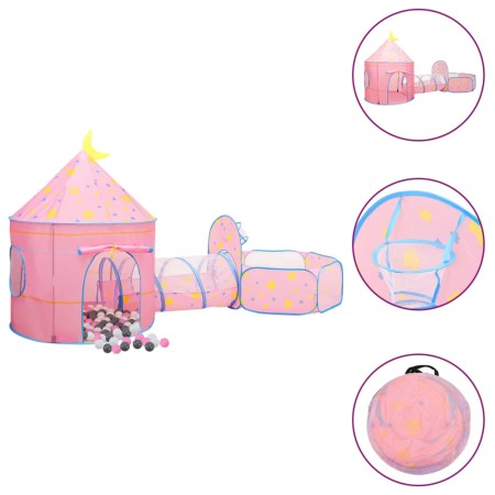 Kinderspielzelt mit 250 Bällen rosa 301x120x128 cm von , Spielzelte und Tunnel - Ref: Foro24-3107738, Preis: 99,87 €, Rabatt: %