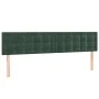 Headboards 2 units of dark green velvet 90x5x78/88 cm by , Headboards and footboards - Ref: Foro24-346513, Price: 64,14 €, Di...
