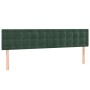 Kopfteile 2 Einheiten aus dunkelgrünem Samt 90x5x78/88 cm von , Kopf- und Fußteile - Ref: Foro24-346513, Preis: 61,50 €, Raba...