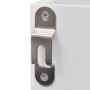 Wall cabinet display shelf glass MDF white books/DVD by vidaXL, Shelves and shelves - Ref: Foro24-242435, Price: 96,33 €, Dis...