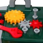 Mesa de trabajo de juguete para niños con herramientas (Verde +