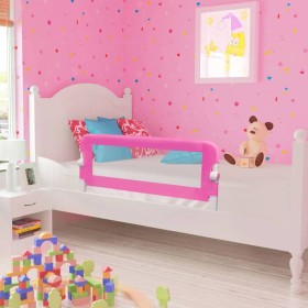 Barandilla de seguridad cama de niño 102x42 cm rosa