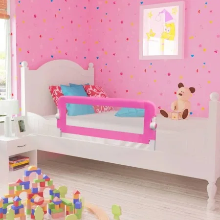 Child bed safety rail 102x42 cm pink by vidaXL, Safety railings - Ref: Foro24-10101, Price: 29,49 €, Discount: %
