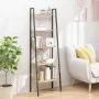 Standregal mit 5 Böden hellbraun und schwarz 56x35x174 cm von , Bücherregale und Regale - Ref: Foro24-336367, Preis: 105,17 €...