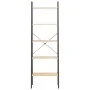 Standregal mit 5 Böden hellbraun und schwarz 56x35x174 cm von , Bücherregale und Regale - Ref: Foro24-336367, Preis: 105,17 €...