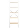 Standregal mit 5 Böden hellbraun und schwarz 56x35x174 cm von , Bücherregale und Regale - Ref: Foro24-336367, Preis: 107,76 €...