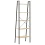 Standregal mit 5 Böden hellbraun und schwarz 56x35x174 cm von , Bücherregale und Regale - Ref: Foro24-336367, Preis: 105,17 €...