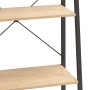 Standregal mit 5 Böden hellbraun und schwarz 56x35x174 cm von , Bücherregale und Regale - Ref: Foro24-336367, Preis: 107,76 €...