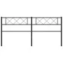 Kopfteil aus schwarzem Metall, 200 cm von , Kopf- und Fußteile - Ref: Foro24-372315, Preis: 32,15 €, Rabatt: %