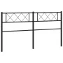 Kopfteil aus schwarzem Metall, 200 cm von , Kopf- und Fußteile - Ref: Foro24-372315, Preis: 32,15 €, Rabatt: %