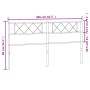 Kopfteil aus schwarzem Metall, 200 cm von , Kopf- und Fußteile - Ref: Foro24-372315, Preis: 32,61 €, Rabatt: %