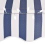 Toldo manual retráctil con LED azul y blanco 150 cm