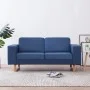 2 seater blue fabric sofa by , Sofas - Ref: Foro24-281385, Price: 370,55 €, Discount: %