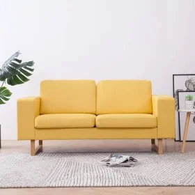 2-Sitzer-Sofa aus gelbem Stoff von , Sofas - Ref: Foro24-281391, Preis: 335,39 €, Rabatt: %