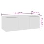 Mueble para TV madera contrachapada blanco 80x34x30 cm de vidaXL, Muebles TV - Ref: Foro24-801859, Precio: 65,41 €, Descuento: %